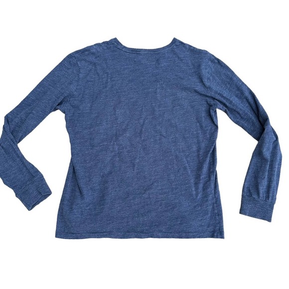 Ralph Lauren T Shirt Womens Tee Long Sleeve Crew Neck Stretch Soft Blue Medium - Picture 7 of 8